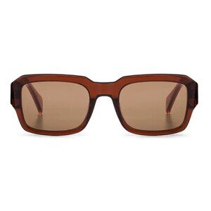 Saint Owen Cash Square Sunglasses in Burnt Orange and Brown